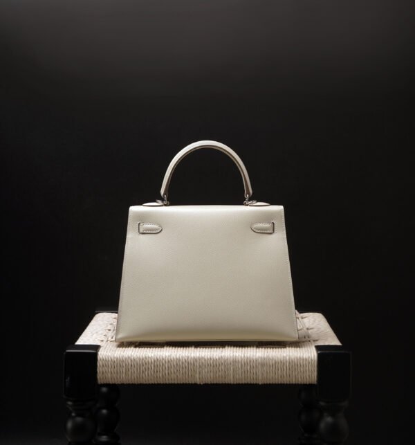 Hermès Kelly 25 10 Craie Epsom PHW - Image 3