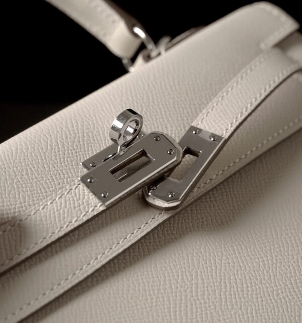 Hermès Kelly 25 10 Craie Epsom PHW - Image 7
