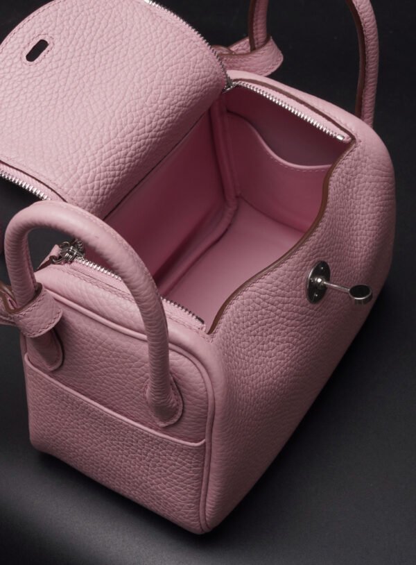Hermès   Mini Lindy X9 Mauve Syivestre TC PHW - Image 10