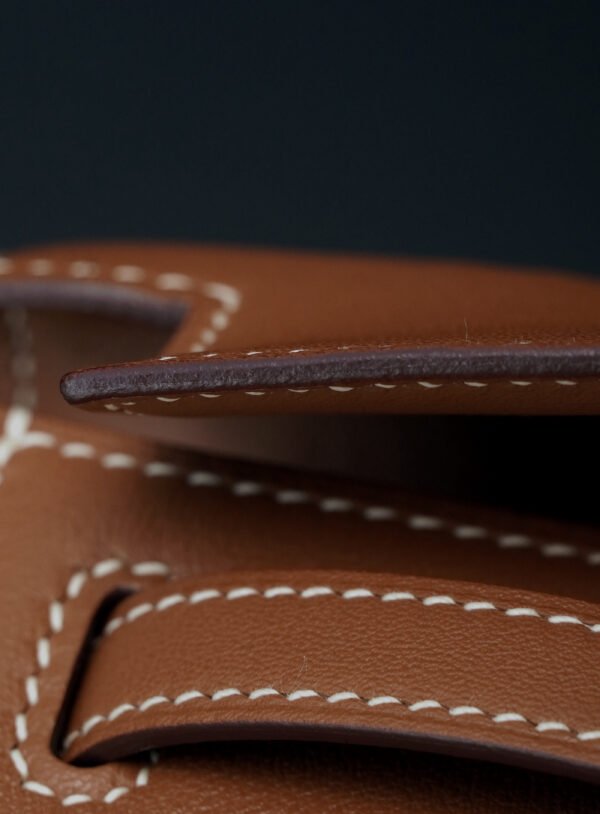 Hermès  Kelly Pochette 37 Gold Swift PHW - Image 8
